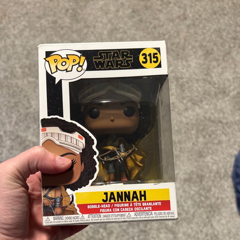 Funko Pop Star Wars Jannah Figure with Gold and Brown Accents
